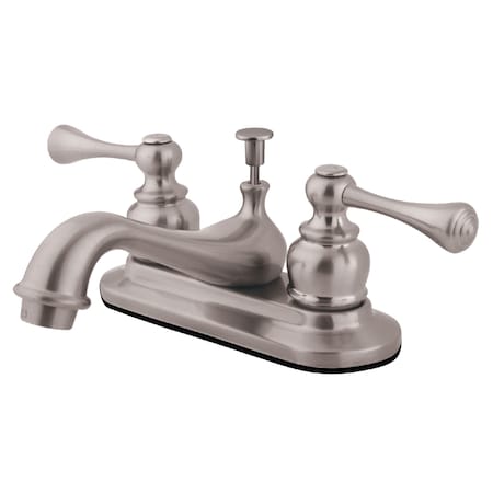 Kingston Brass 4" Centerset Bathroom Faucet, Brushed Nickel KB608BL
